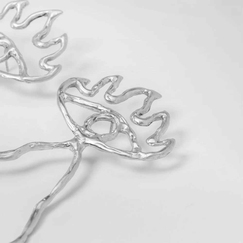 teardrop earrings silver