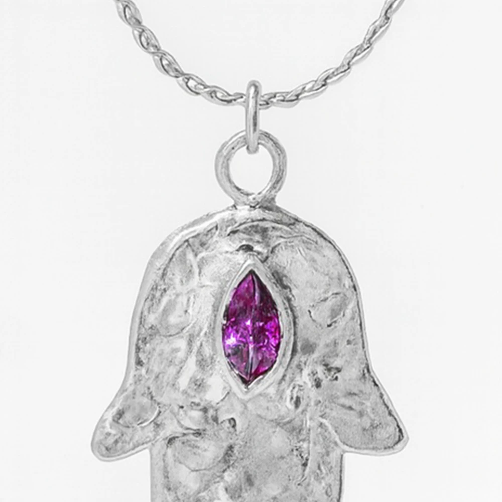 hand of fatima necklace silver