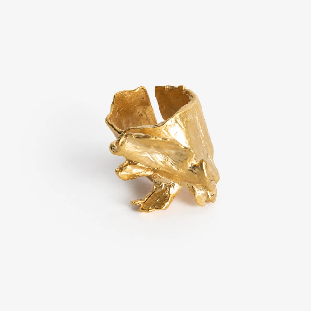 coral ring_denuit jewelry