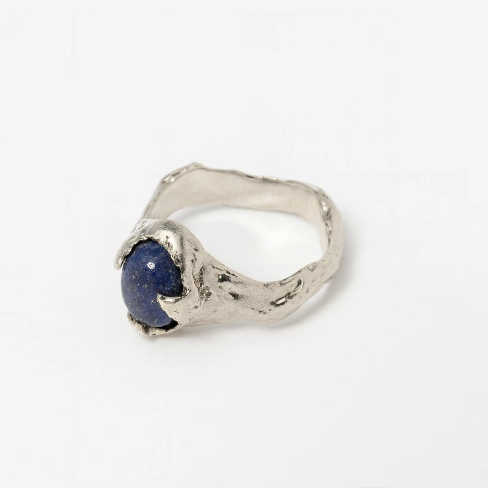 hug of lapis ring silver_denuit jewelry