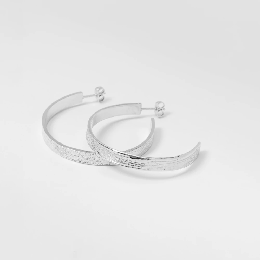 organic hoops silver_denuit jewelry