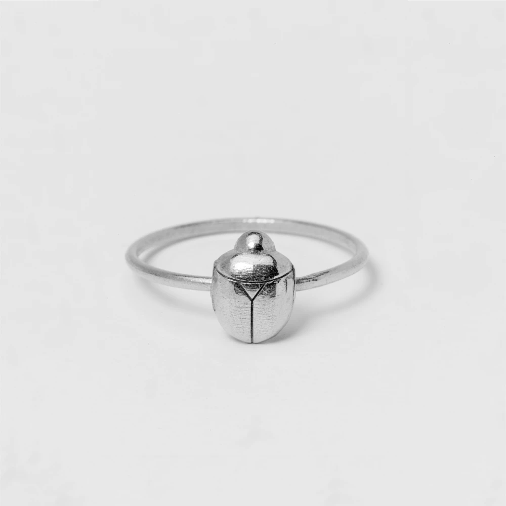 small beetle ring silver_denuit jewelry