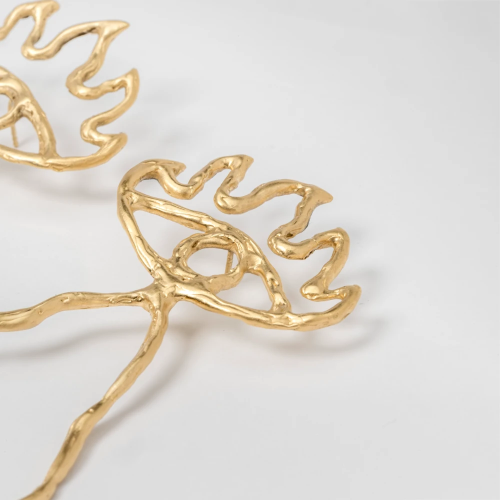 teardrop earrings gold (2)