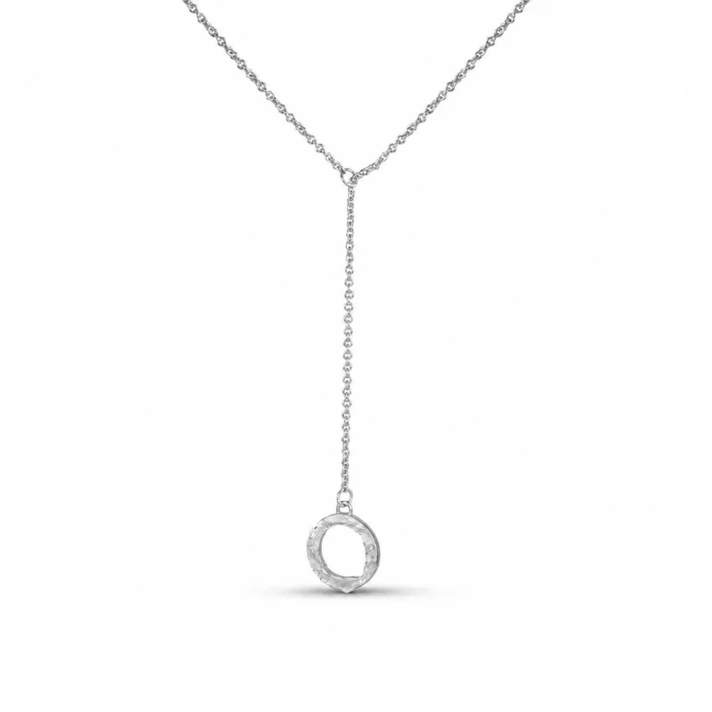enzo zen necklace silver_denuit jewelry